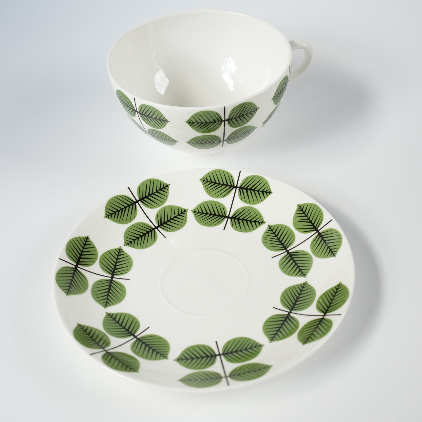 廃盤モデル 復刻版 グスタフスベリ ベルサ（Bersa）モーニングカップ＆ソーサー - ディテール 6