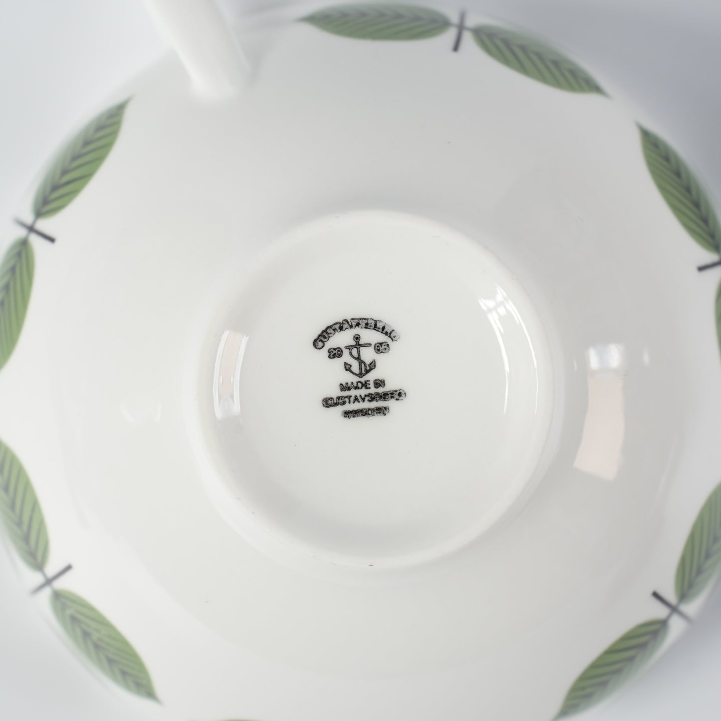 廃盤モデル 復刻版 グスタフスベリ ベルサ（Bersa）モーニングカップ＆ソーサー - ディテール 9