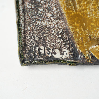 希少 リサ・ラーソン（Lisa Larson）グスタフスベリ 檻の中のライオン（LEJON I BUR）の陶板 - 11