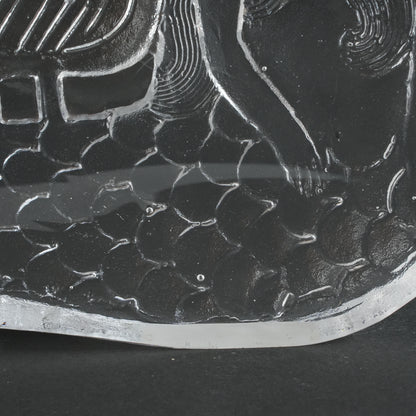 希少 リサ・ラーソン ローヤルクローナ 鳥と人魚のガラス像 - 7