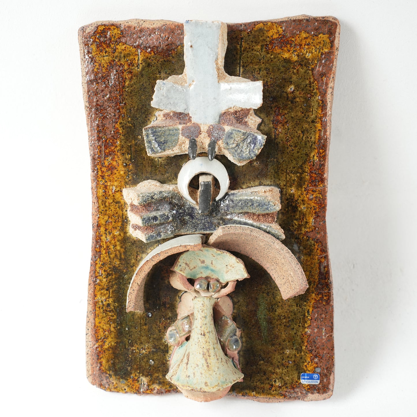 希少 リサ・ラーソン ユニークピース コラージュの陶板