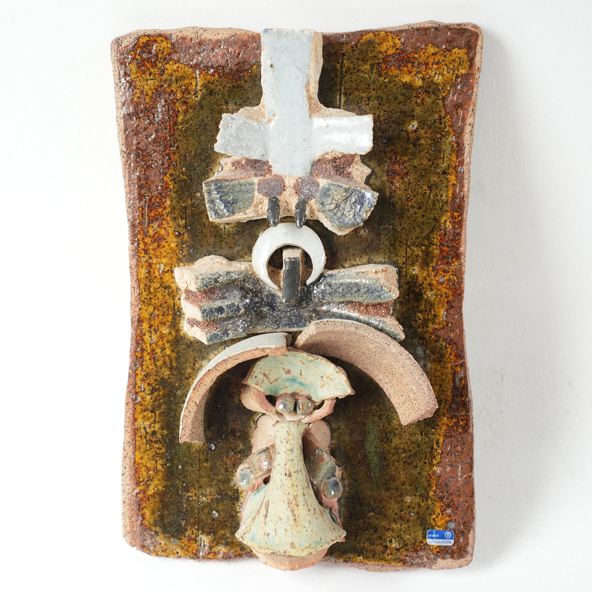 希少 リサ・ラーソン ユニークピース コラージュの陶板