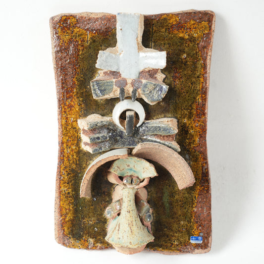 希少 リサ・ラーソン ユニークピース コラージュの陶板