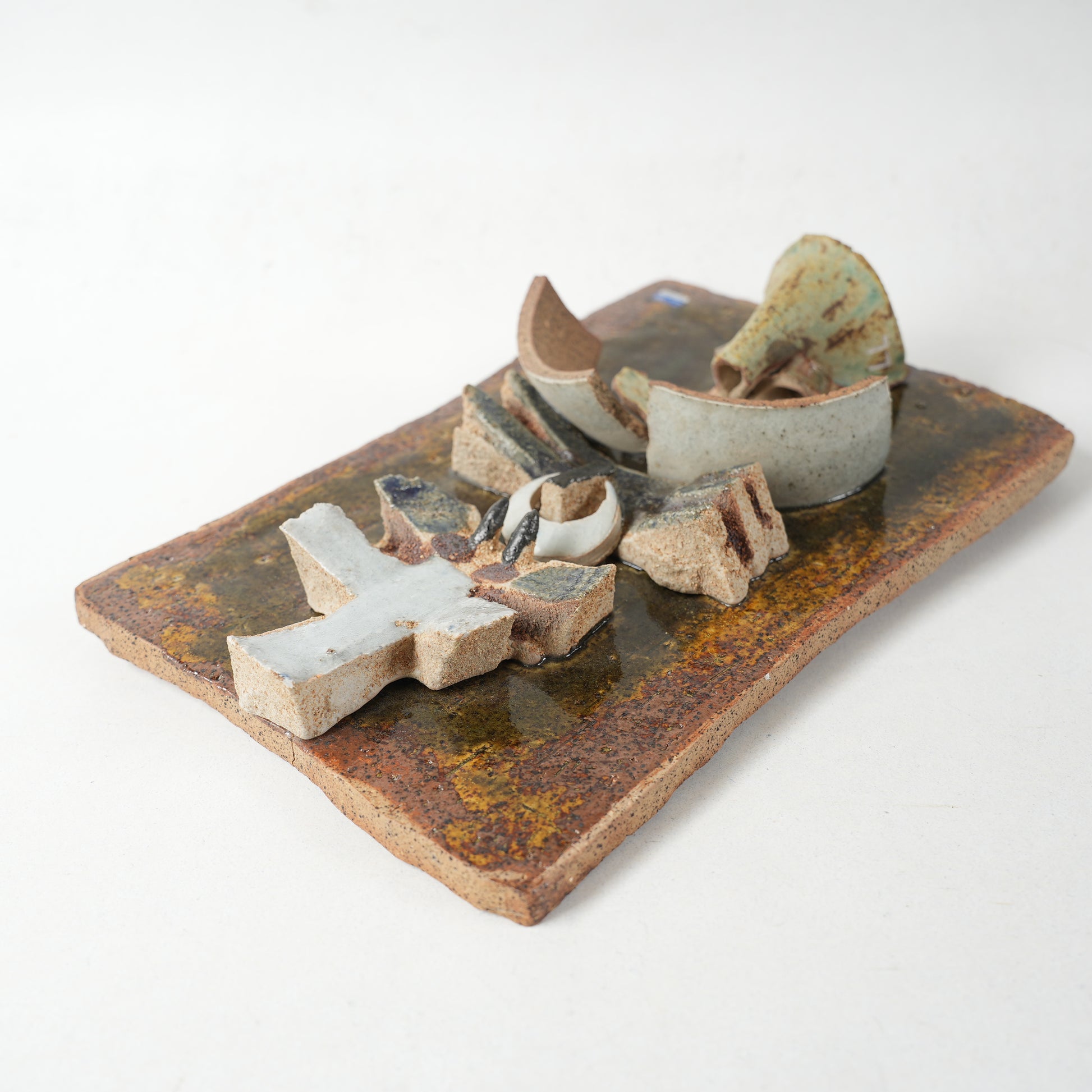 希少 リサ・ラーソン ユニークピース コラージュの陶板 - 12