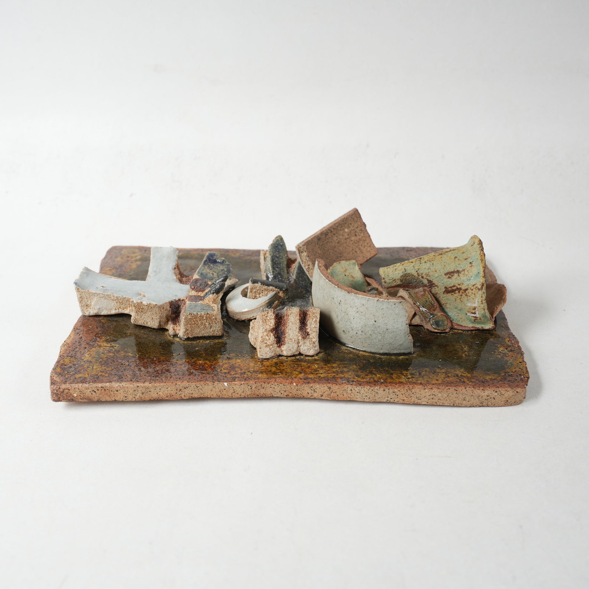 希少 リサ・ラーソン ユニークピース コラージュの陶板 - 13