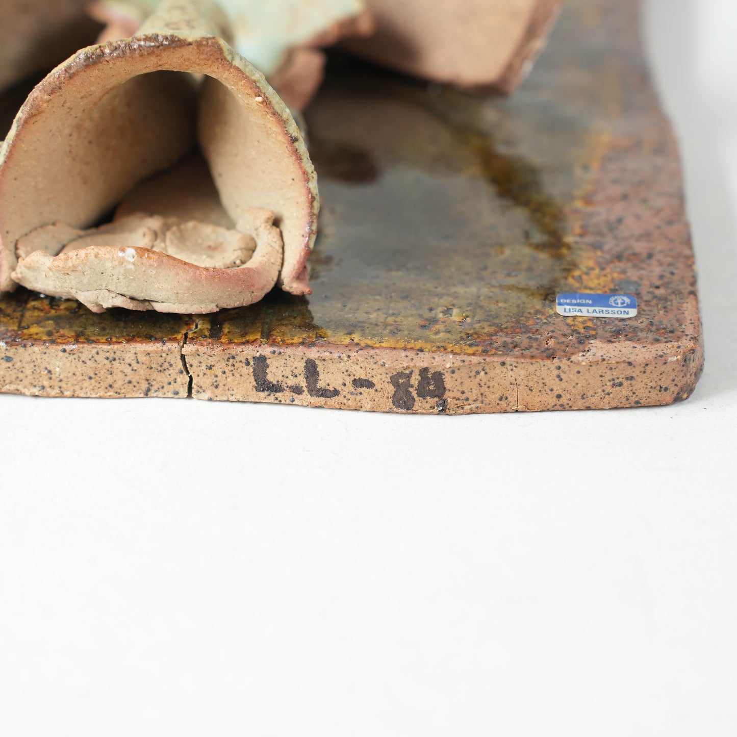 希少 リサ・ラーソン ユニークピース コラージュの陶板 - 16
