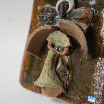 希少 リサ・ラーソン ユニークピース コラージュの陶板 - 19