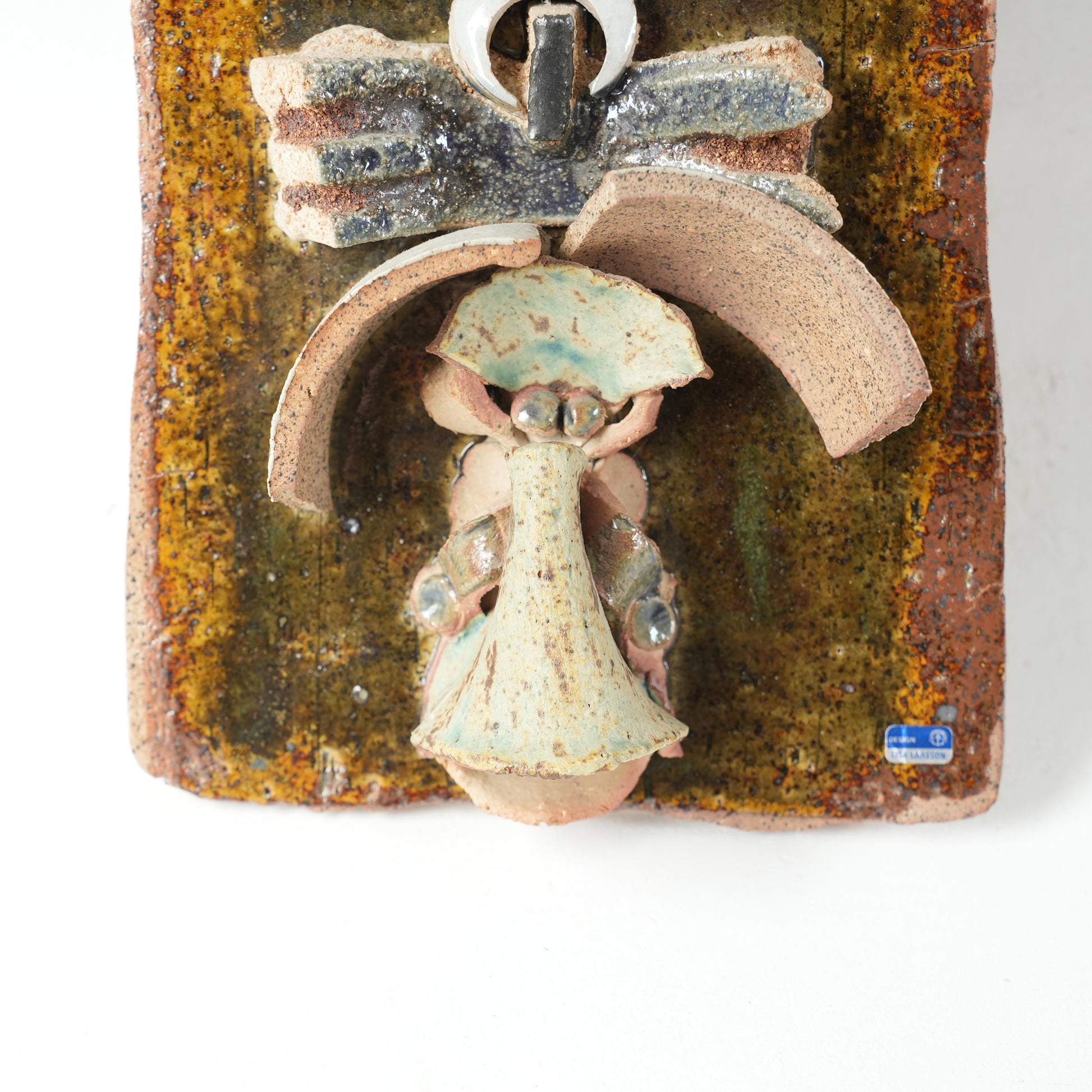 希少 リサ・ラーソン ユニークピース コラージュの陶板 - 4