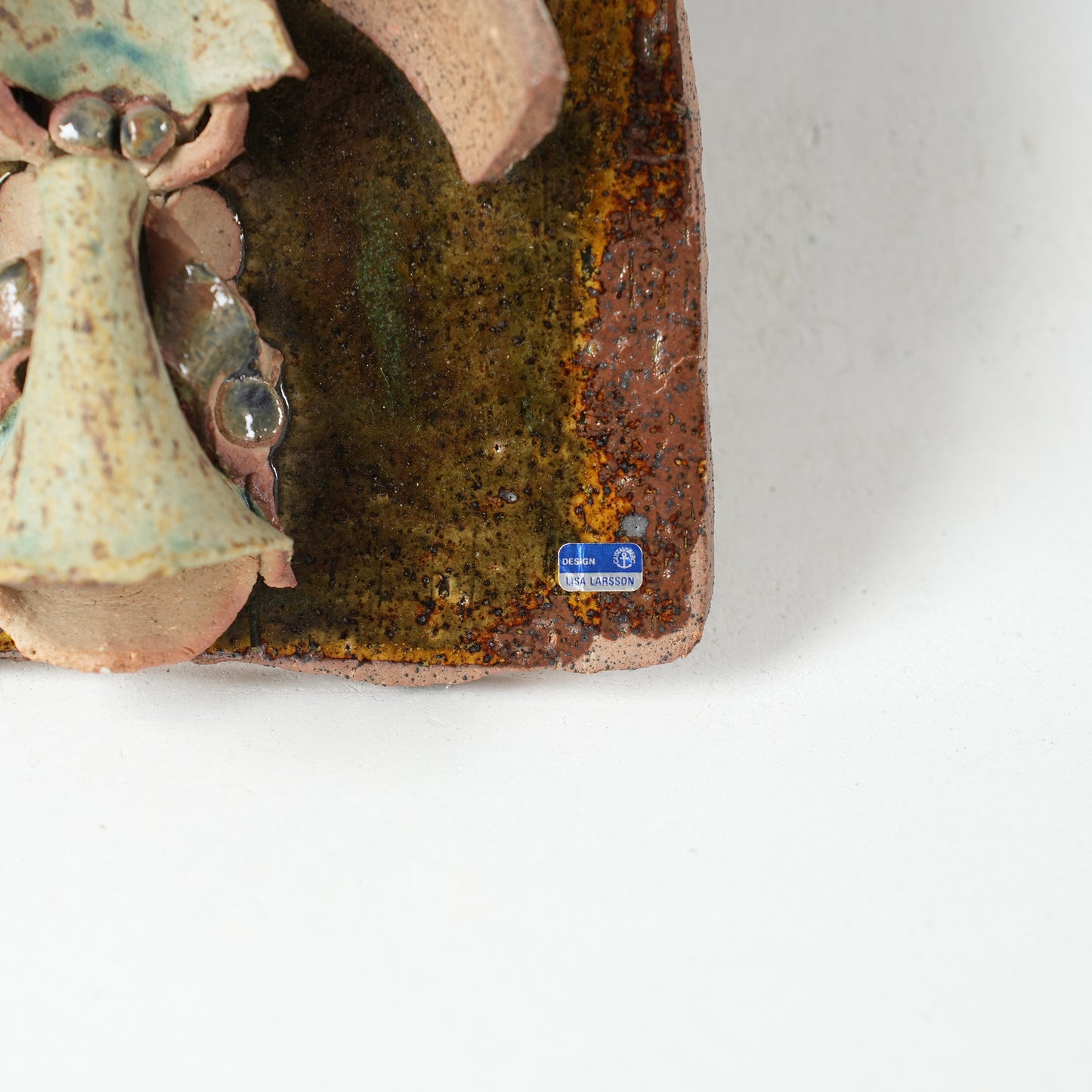 希少 リサ・ラーソン ユニークピース コラージュの陶板 - 5