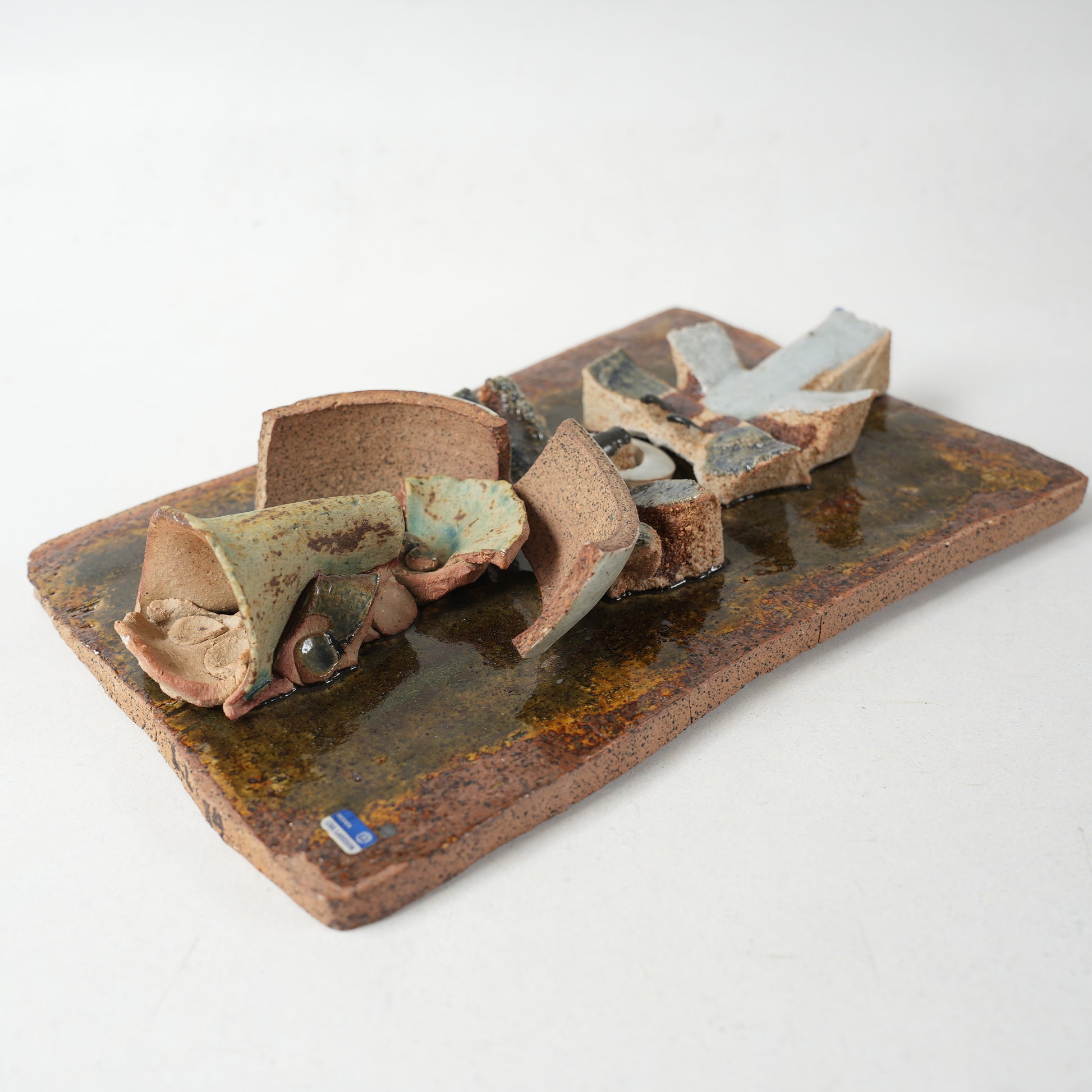 希少 リサ・ラーソン ユニークピース コラージュの陶板 - 8