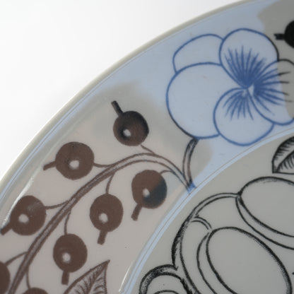 最初期モデル アラビア パラティッシ ブラック（Paratiisi）25cm オーバルプレート 2 裏面（バックスタンプ）