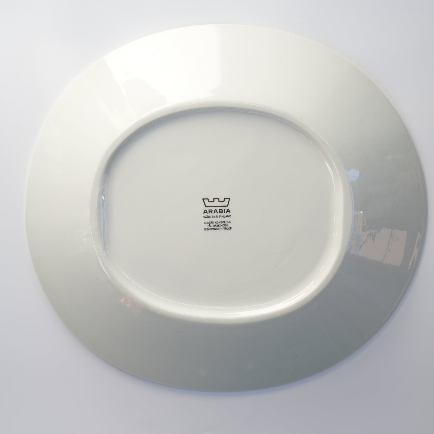 最初期モデル アラビア パラティッシ ブラック（Paratiisi）25cm オーバルプレート 1 - 3