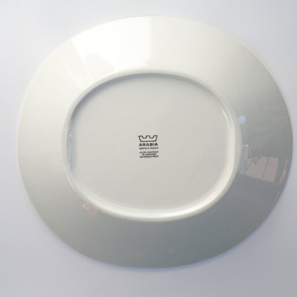 最初期モデル アラビア パラティッシ ブラック（Paratiisi）25cm オーバルプレート 1 - 3