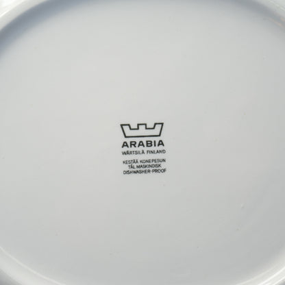 最初期モデル アラビア パラティッシ ブラック（Paratiisi）25cm オーバルプレート 1 - 4