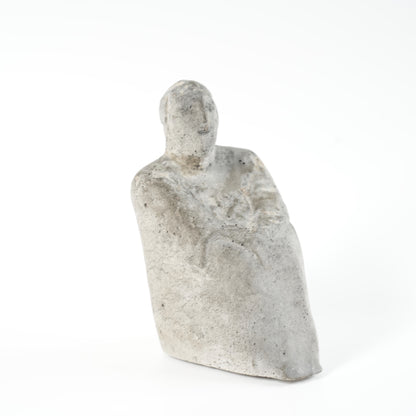 希少 リサ・ラーソン（Lisa Larson）ユニークピース コンクリート製 物憂げな男性像 - 7