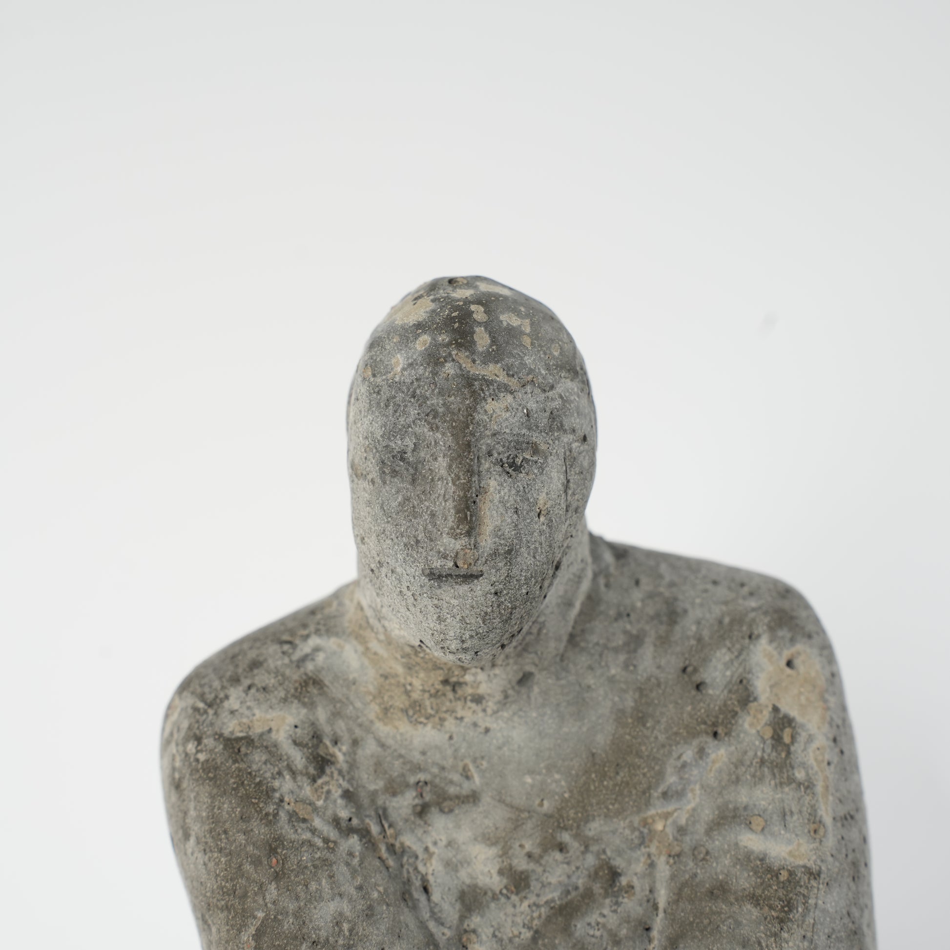 希少 リサ・ラーソン（Lisa Larson）ユニークピース コンクリート製 物憂げな男性像 - 26