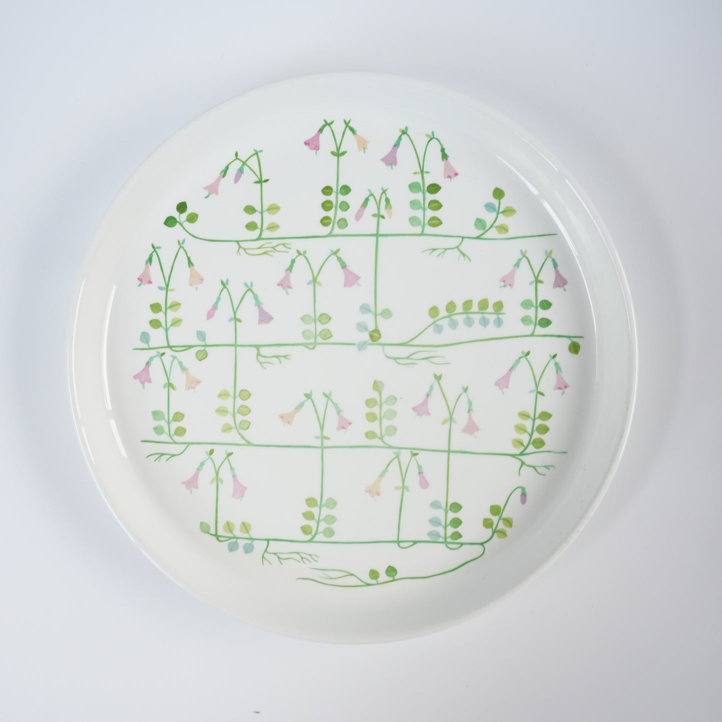 グスタフスベリ リネア（Linnea）プレート 24cm - 全体像