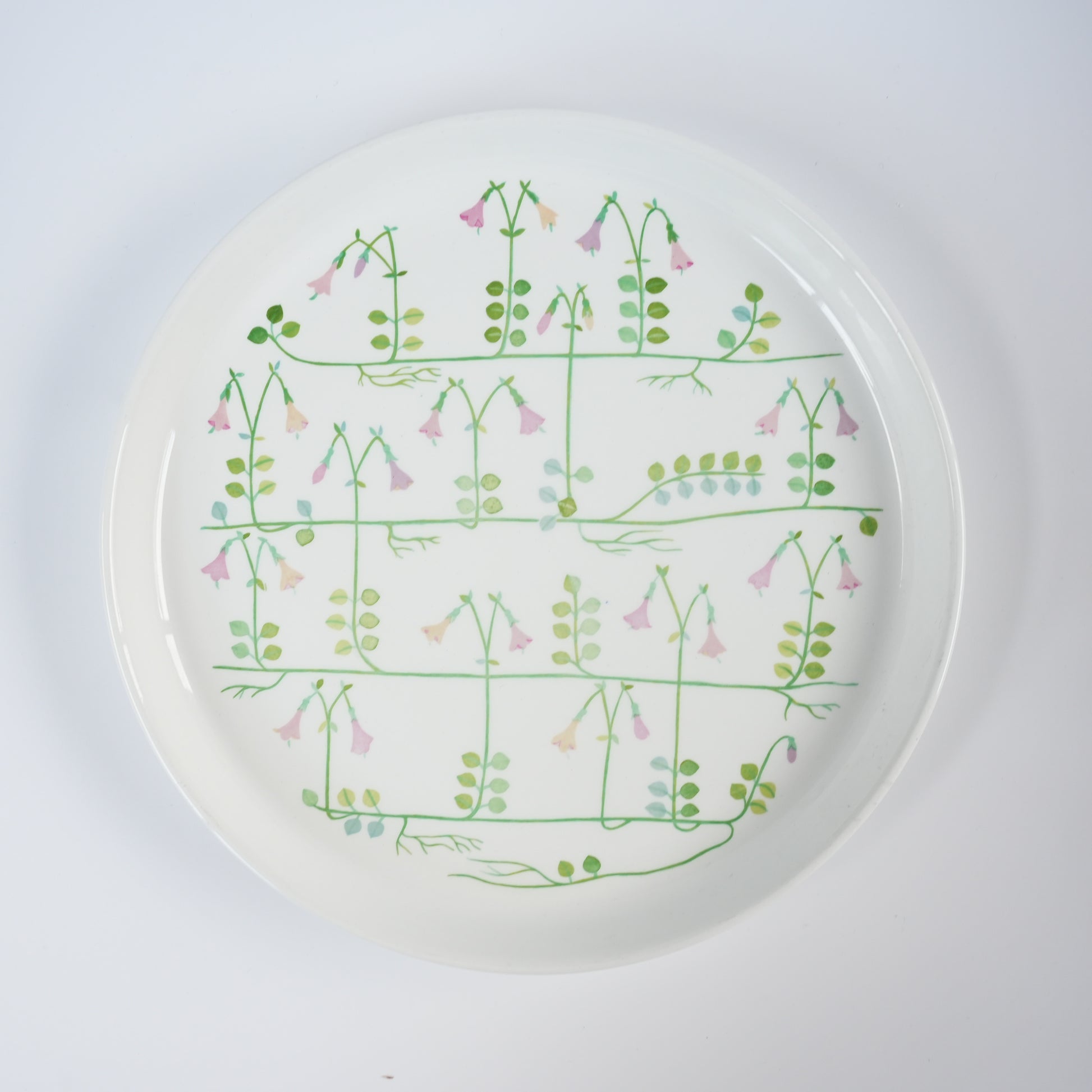 グスタフスベリ リネア（Linnea）プレート 24cm - 全体像