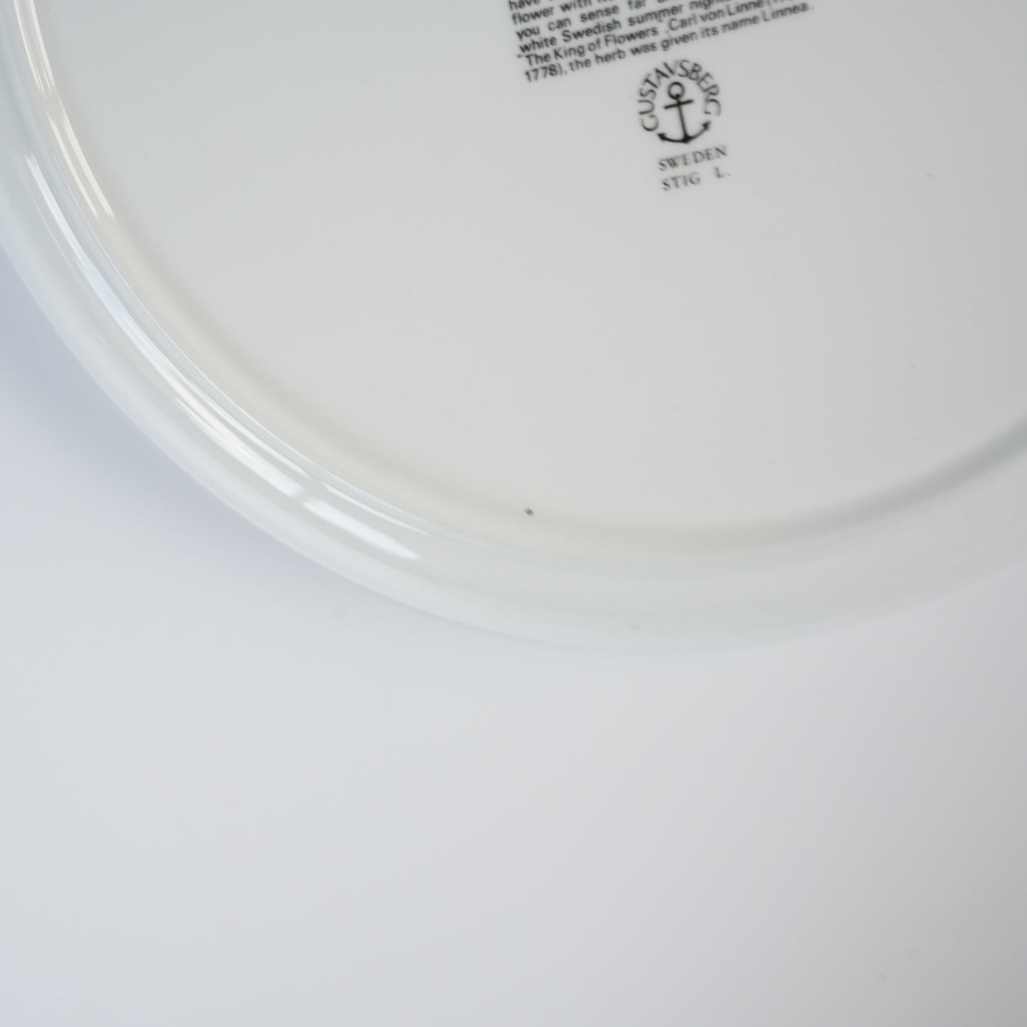 グスタフスベリ リネア（Linnea）プレート 24cm - ディテール 3