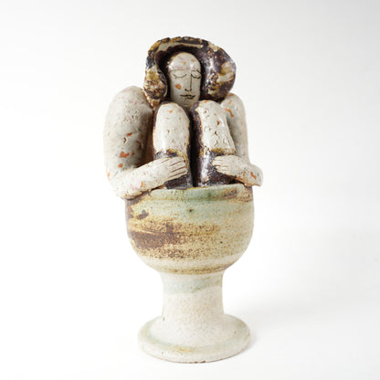 希少 リサ・ラーソン 傑作ヴィンテージ ユニークピース 入浴する女性 - 3