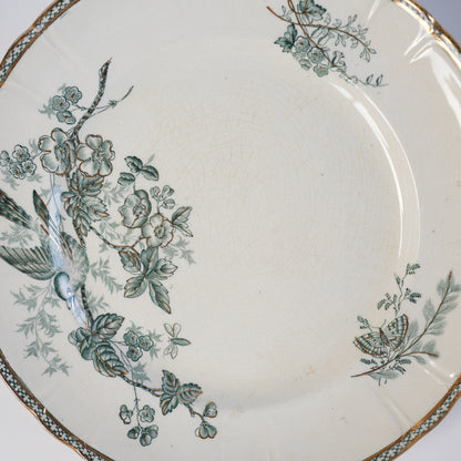 19世紀アンティーク グスタフスベリ ヴェクショー（Wexiö）23.5cmプレート - 3