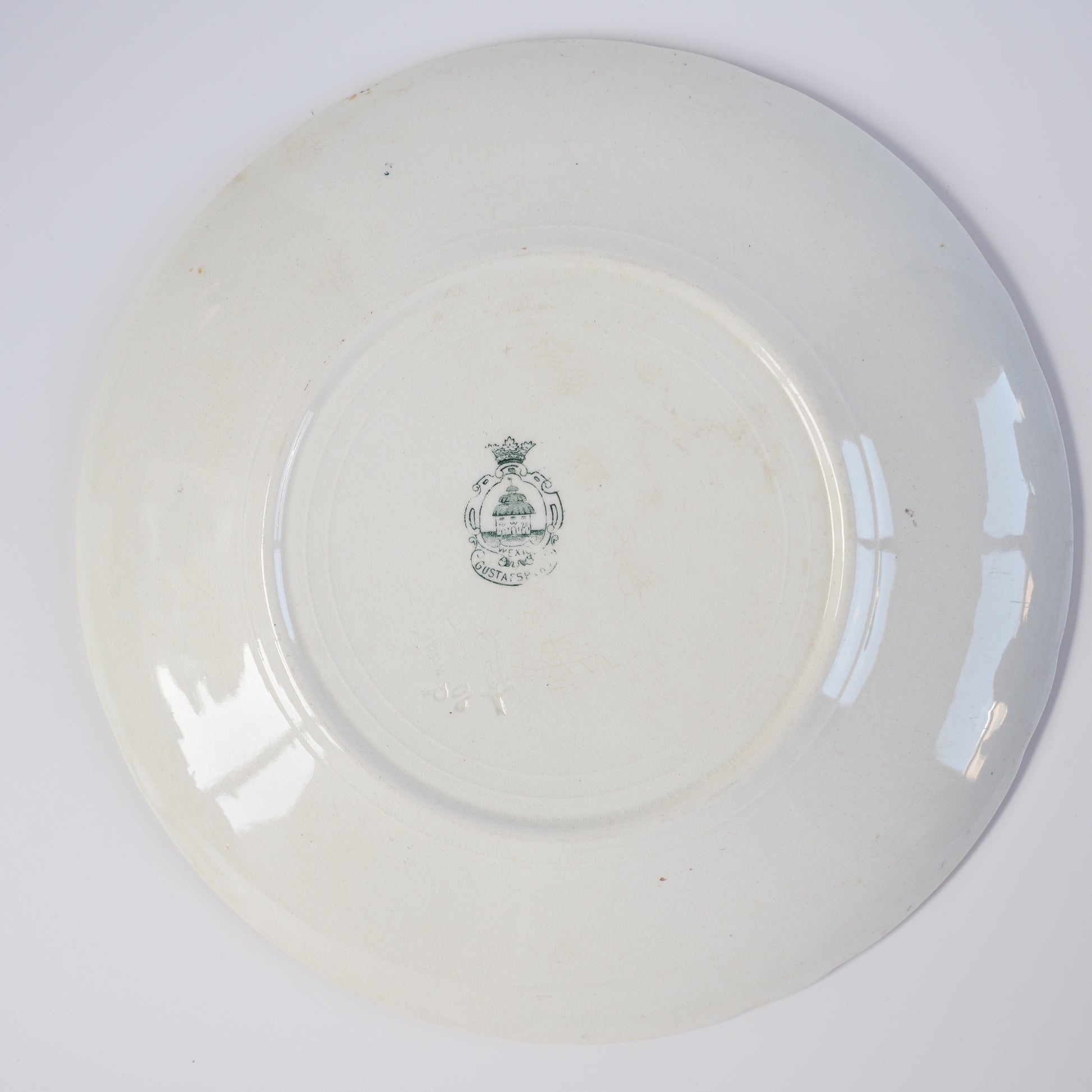 19世紀アンティーク グスタフスベリ ヴェクショー（Wexiö）23.5cmプレート - 5