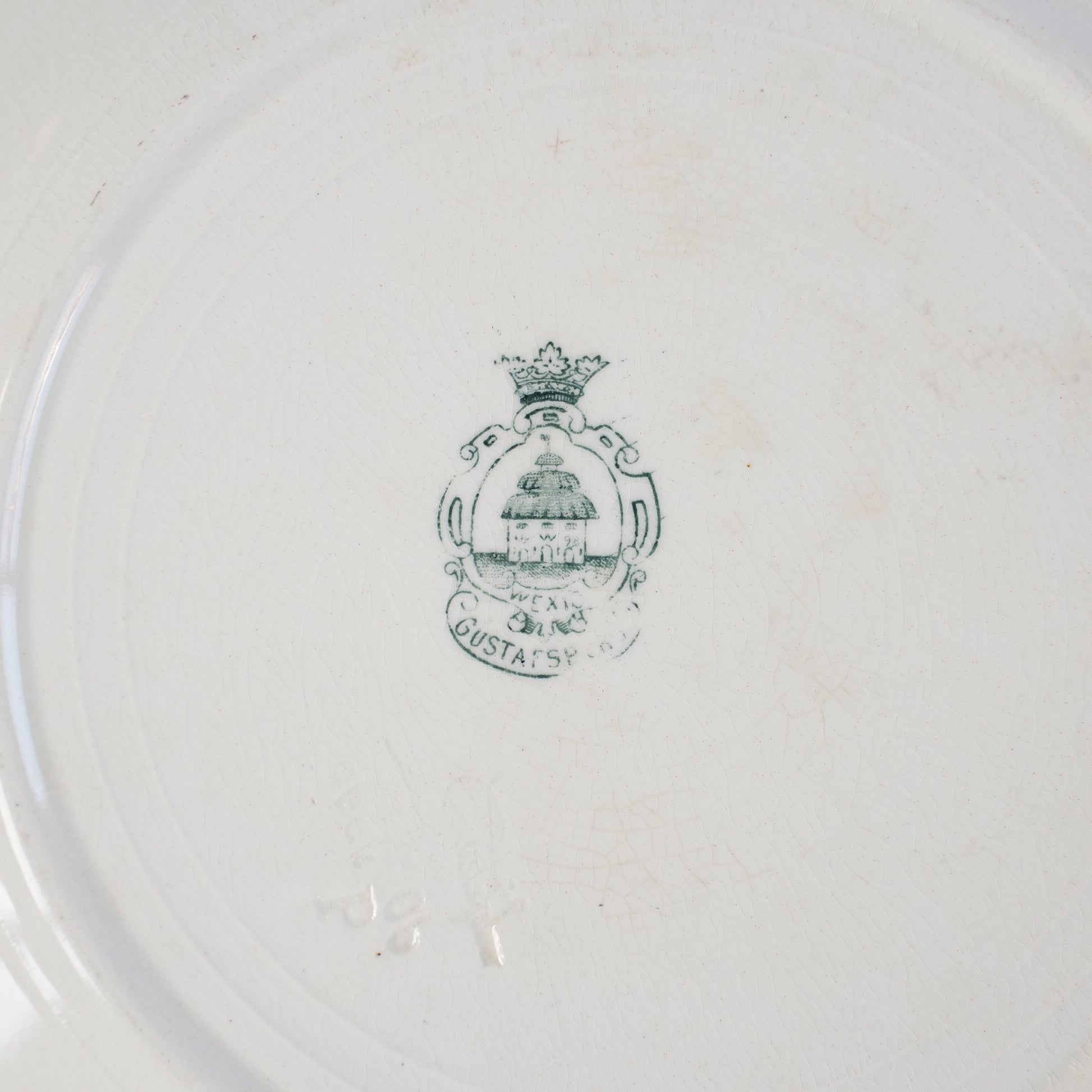 19世紀アンティーク グスタフスベリ ヴェクショー（Wexiö）23.5cmプレート - 6