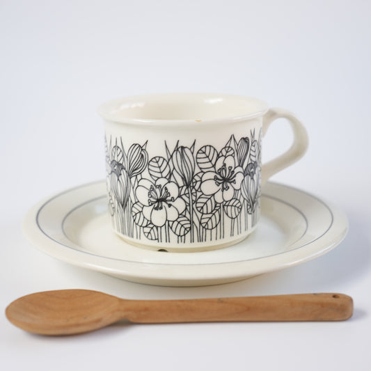 訳あり品 アラビア（ARABIA）クロッカス（Krokus）コーヒーカップ＆ソーサー