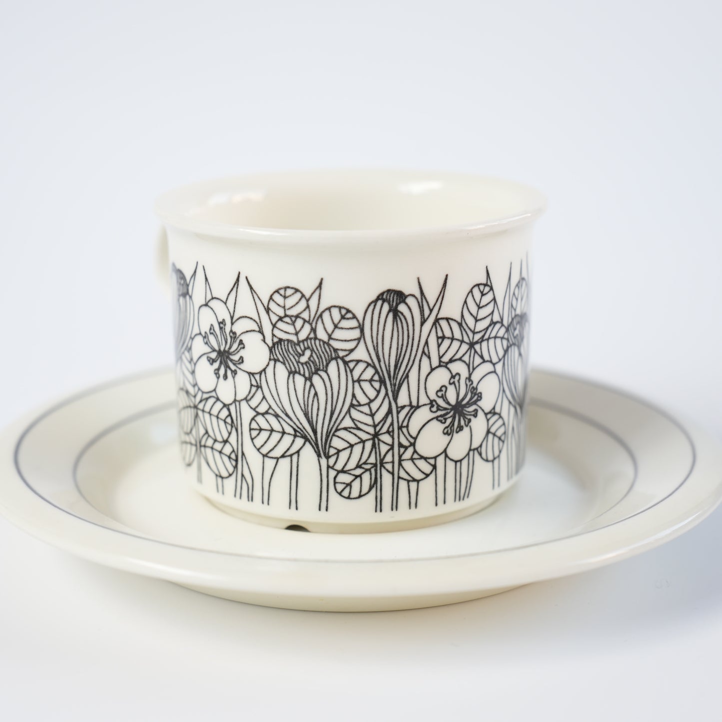 訳あり品 アラビア（ARABIA）クロッカス（Krokus）コーヒーカップ＆ソーサー - ディテール 3