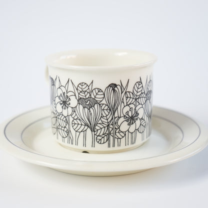 訳あり品 アラビア（ARABIA）クロッカス（Krokus）コーヒーカップ＆ソーサー - ディテール 3