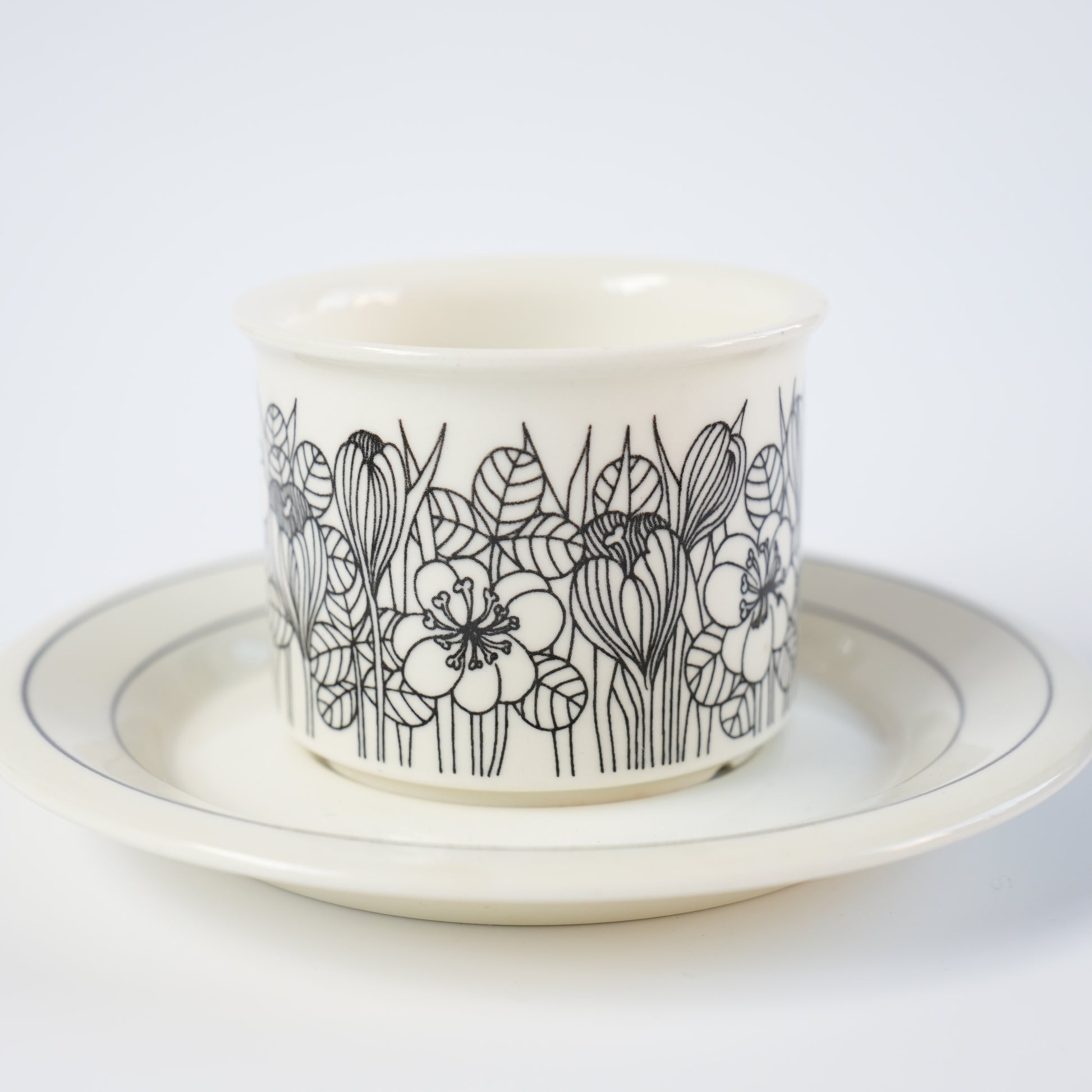 訳あり品 アラビア（ARABIA）クロッカス（Krokus）コーヒーカップ＆ソーサー - ディテール 4