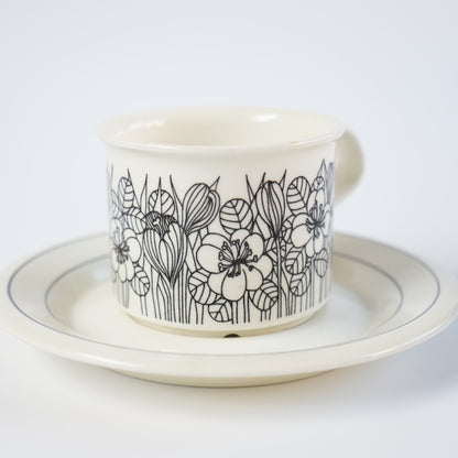訳あり品 アラビア（ARABIA）クロッカス（Krokus）コーヒーカップ＆ソーサー - ディテール 5