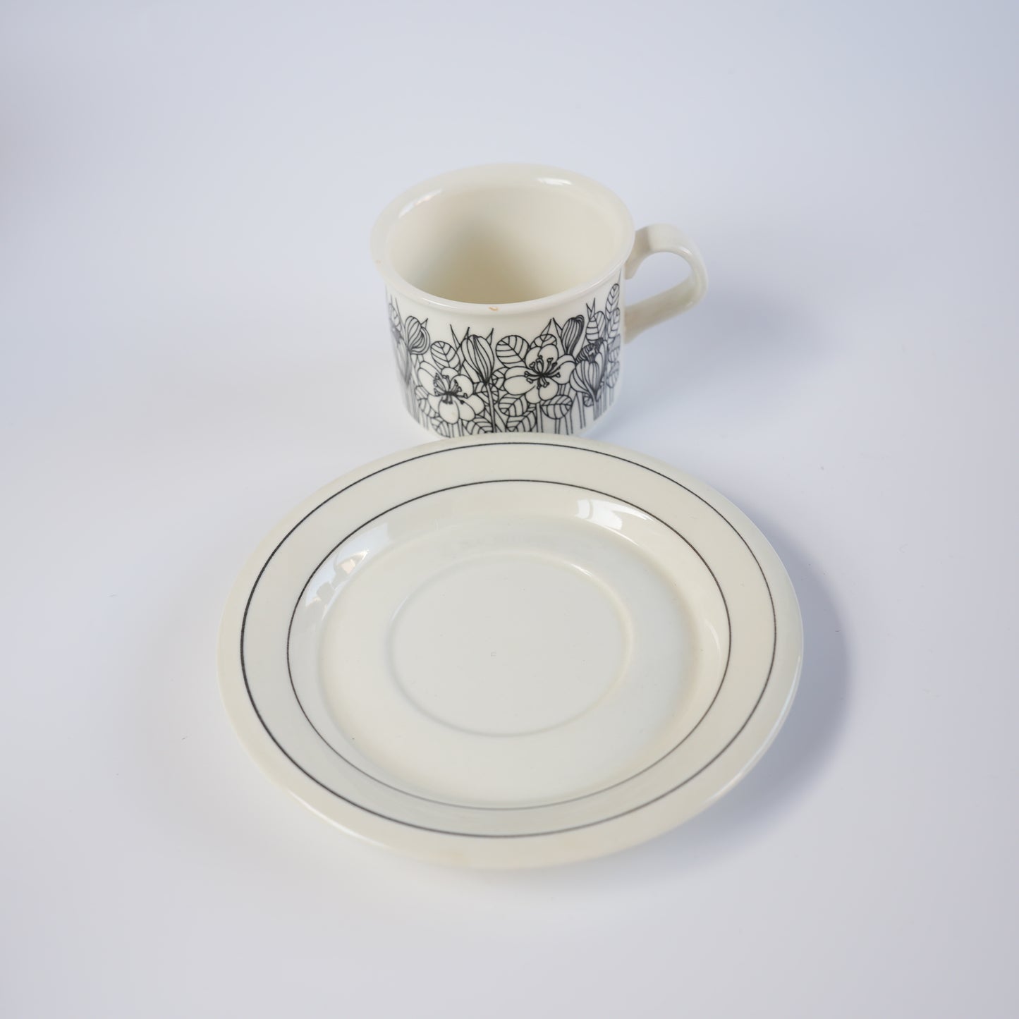 訳あり品 アラビア（ARABIA）クロッカス（Krokus）コーヒーカップ＆ソーサー - ディテール 6