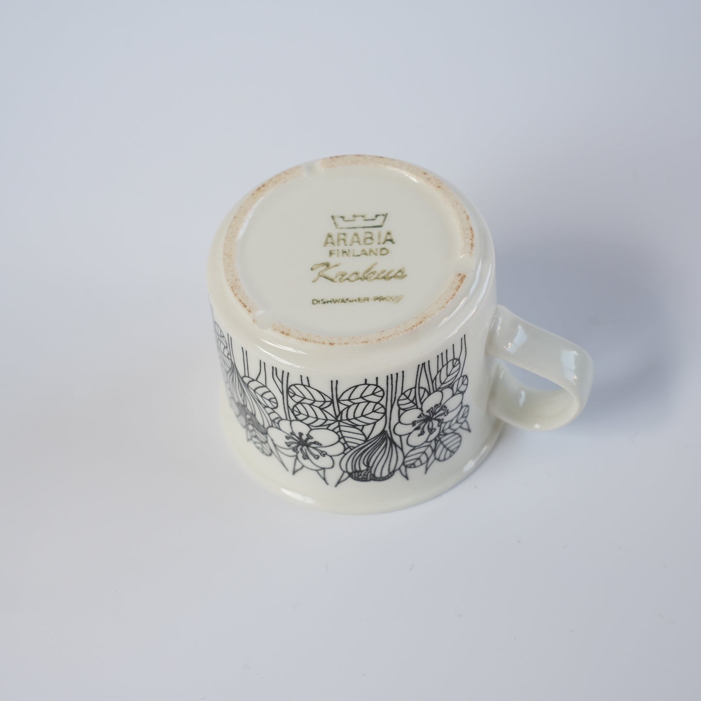 訳あり品 アラビア（ARABIA）クロッカス（Krokus）コーヒーカップ＆ソーサー - ディテール 12