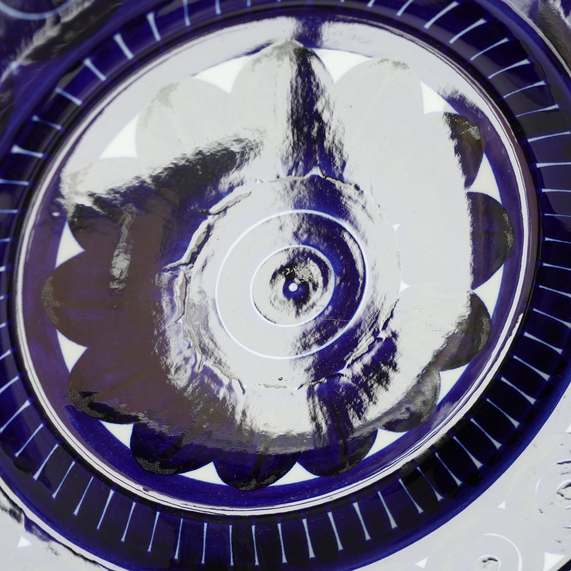 ARABIA バレンシア（Valencia）特大36cmプレート - バックスタンプ・裏印