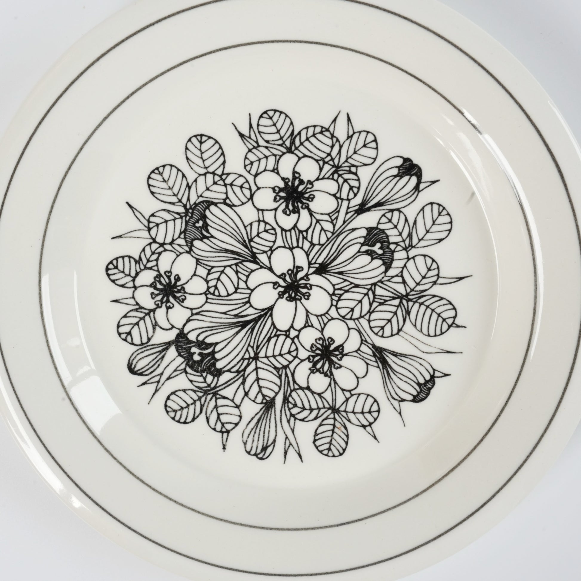 アラビア（ARABIA）クロッカス（Krokus）17cmプレート - デザイン・柄の詳細