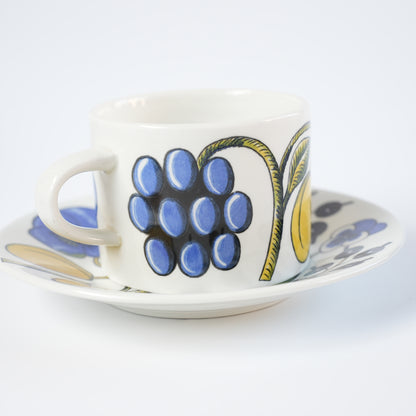 訳あり品【ヴィオラロゴ】アラビア（ARABIA）パラティッシ（Paratiisi）ティーカップ＆ソーサー - 6