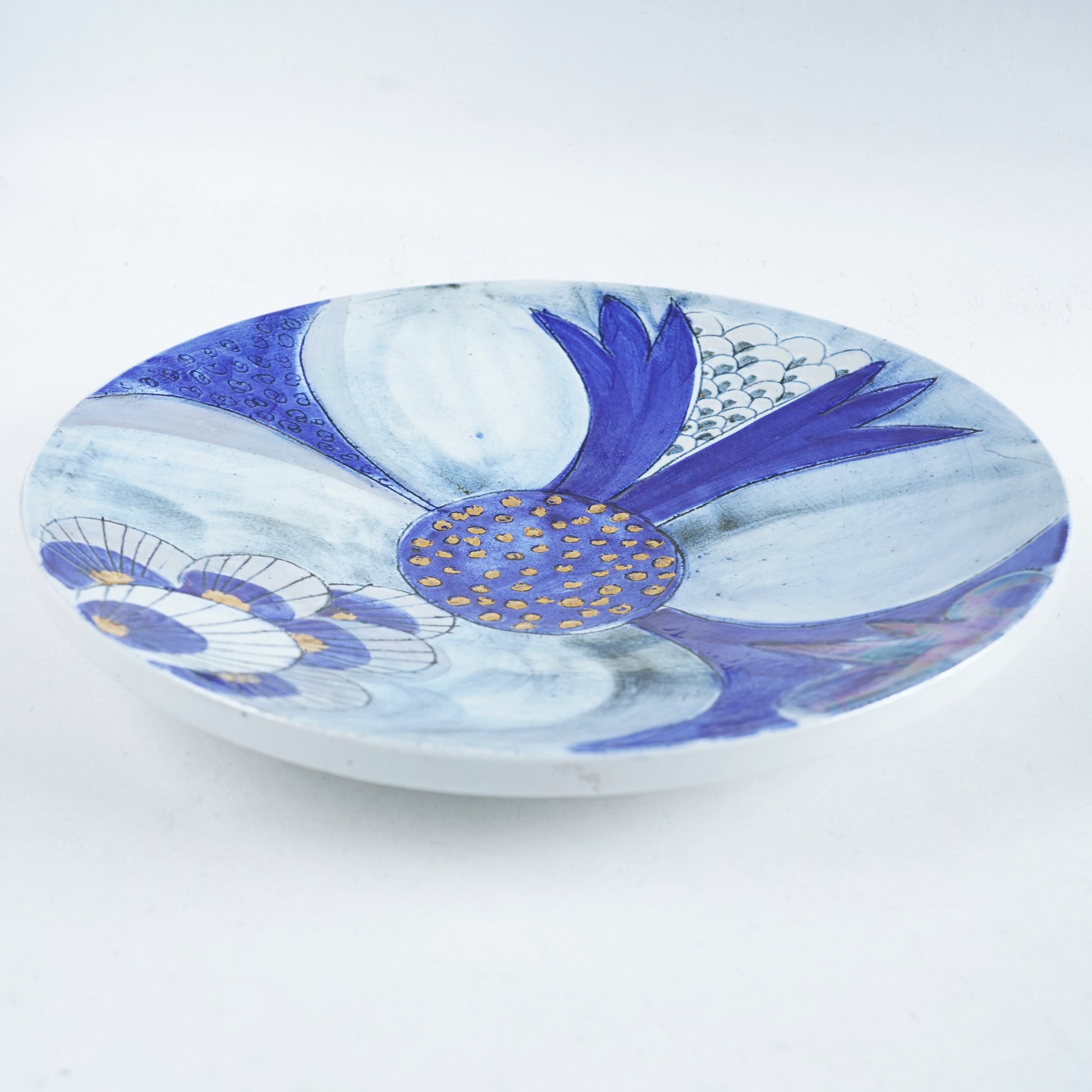 傑作 ユニークピース リサ・ラーソン 大きなワスレナグサの飾り皿 大皿 - 16