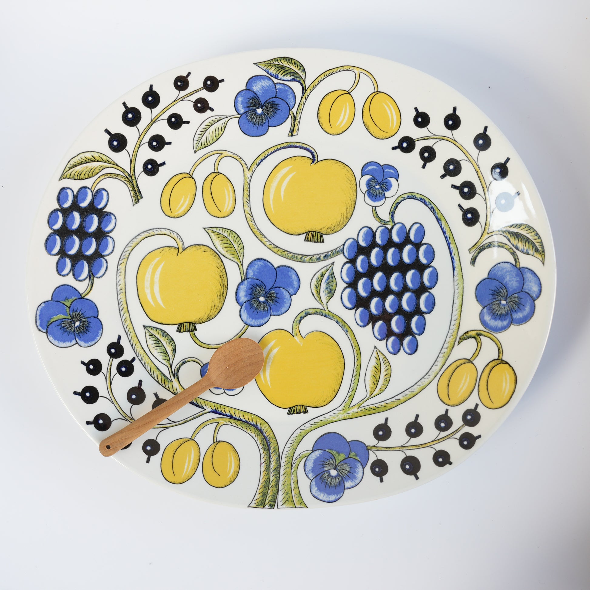 希少【ヴィオラロゴ】 ARABIA（アラビア）パラティッシ 特大オーバルプレート36cm - 2