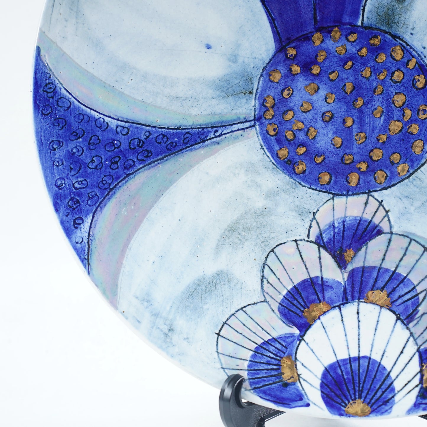 傑作 ユニークピース リサ・ラーソン 大きなワスレナグサの飾り皿 大皿 - 6