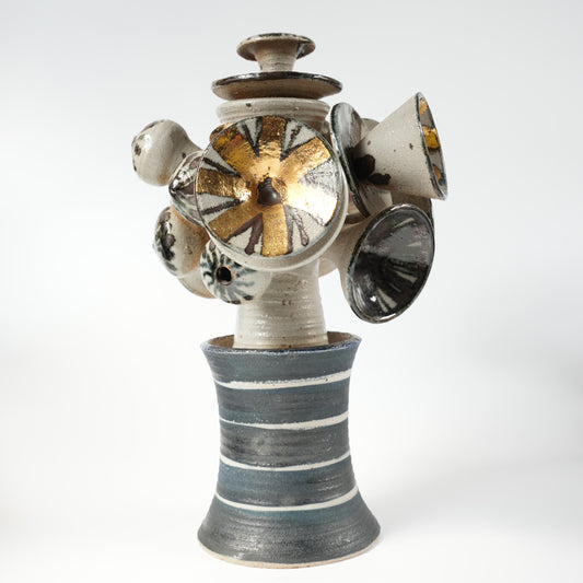 リサ・ラーソン グスタフスベリ Gスタジオ 陶器オブジェ 生命の樹意匠 高さ33cm 完品 - 全体像