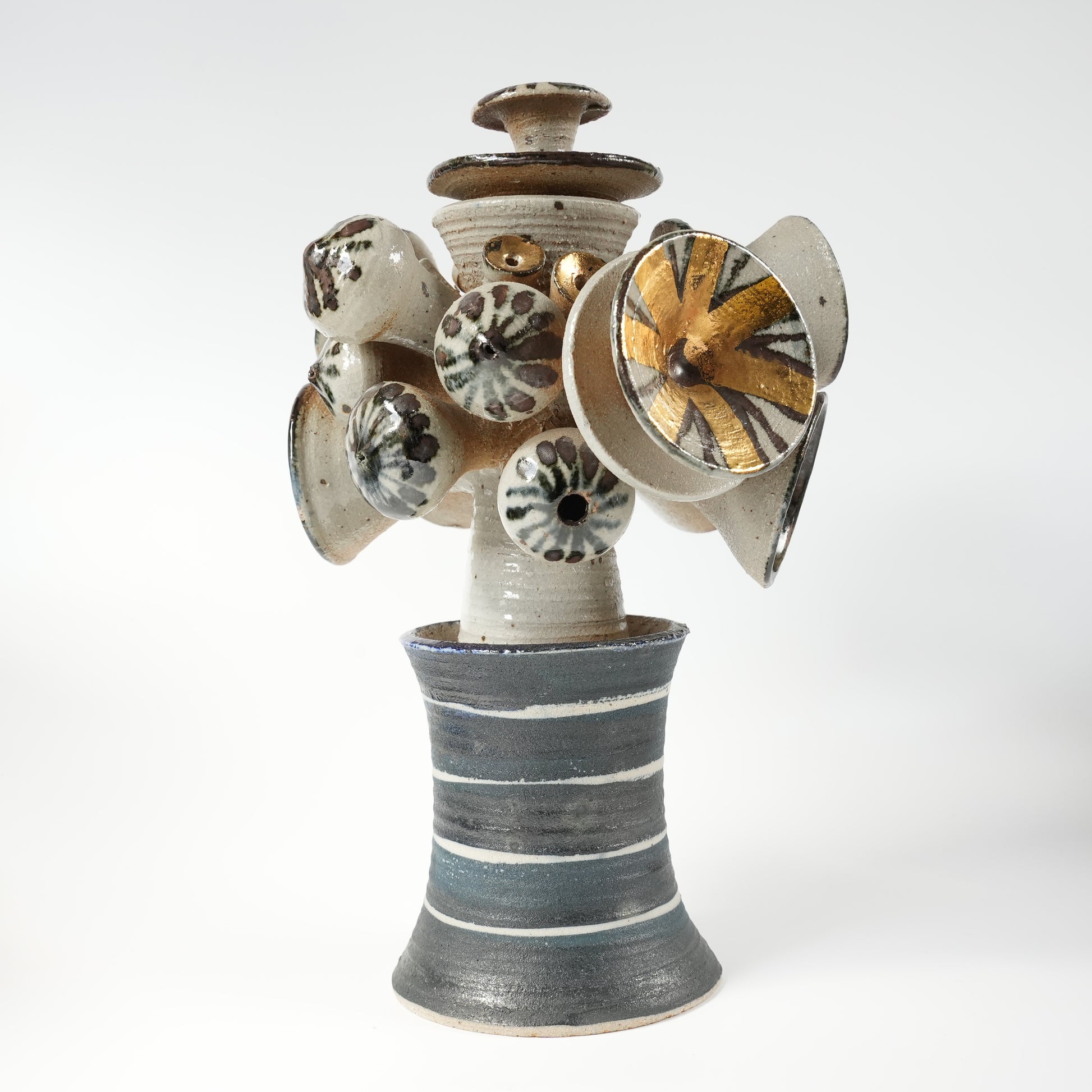 リサ・ラーソン グスタフスベリ Gスタジオ 陶器オブジェ 生命の樹意匠 高さ33cm 完品 - ディテール 5