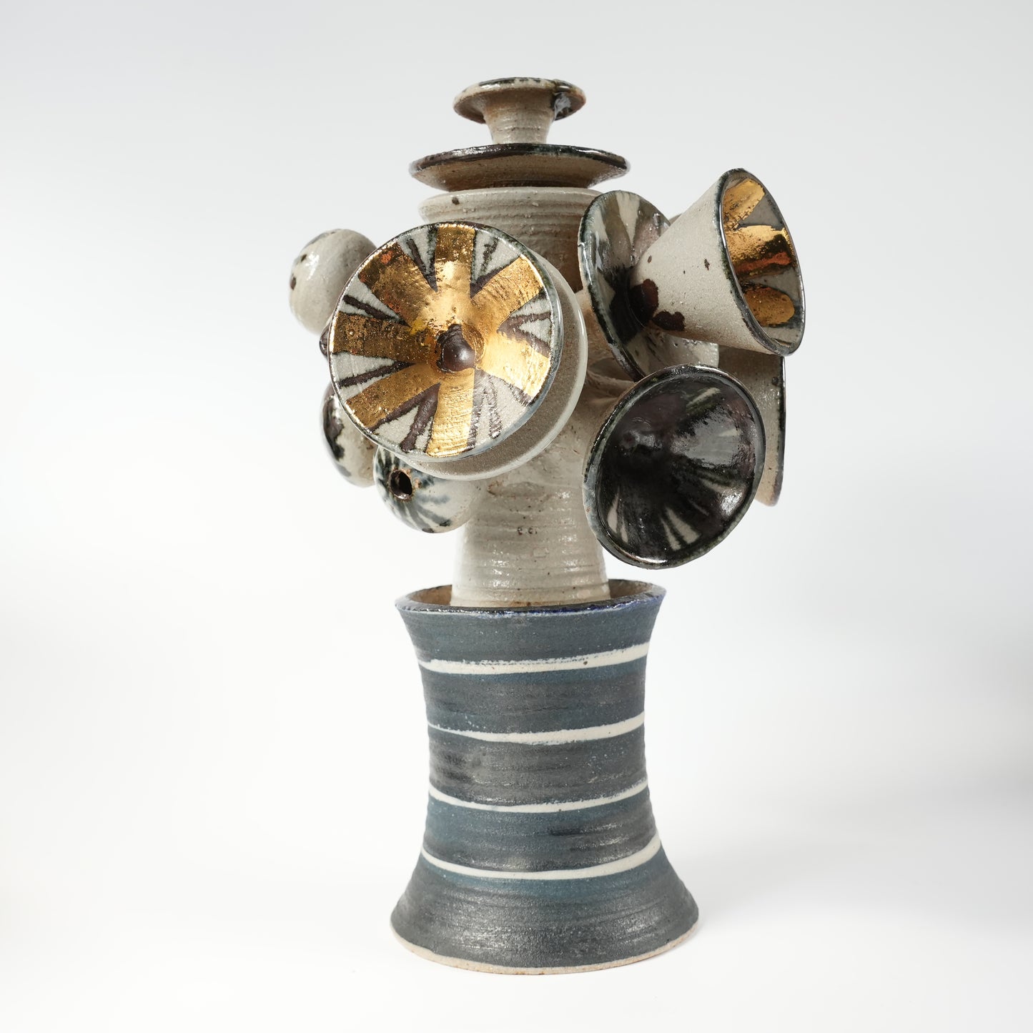 リサ・ラーソン グスタフスベリ Gスタジオ 陶器オブジェ 生命の樹意匠 高さ33cm 完品 - ディテール 6