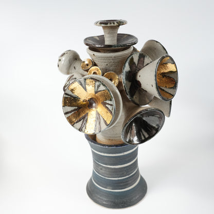 リサ・ラーソン グスタフスベリ Gスタジオ 陶器オブジェ 生命の樹意匠 高さ33cm 完品 - ディテール 7