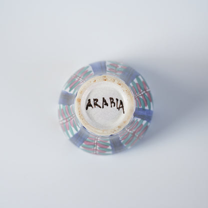 希少な試作品 アラビア プルプリイェンカ（Purpuri Jenkka）小サイズカップ 裏面（バックスタンプ）