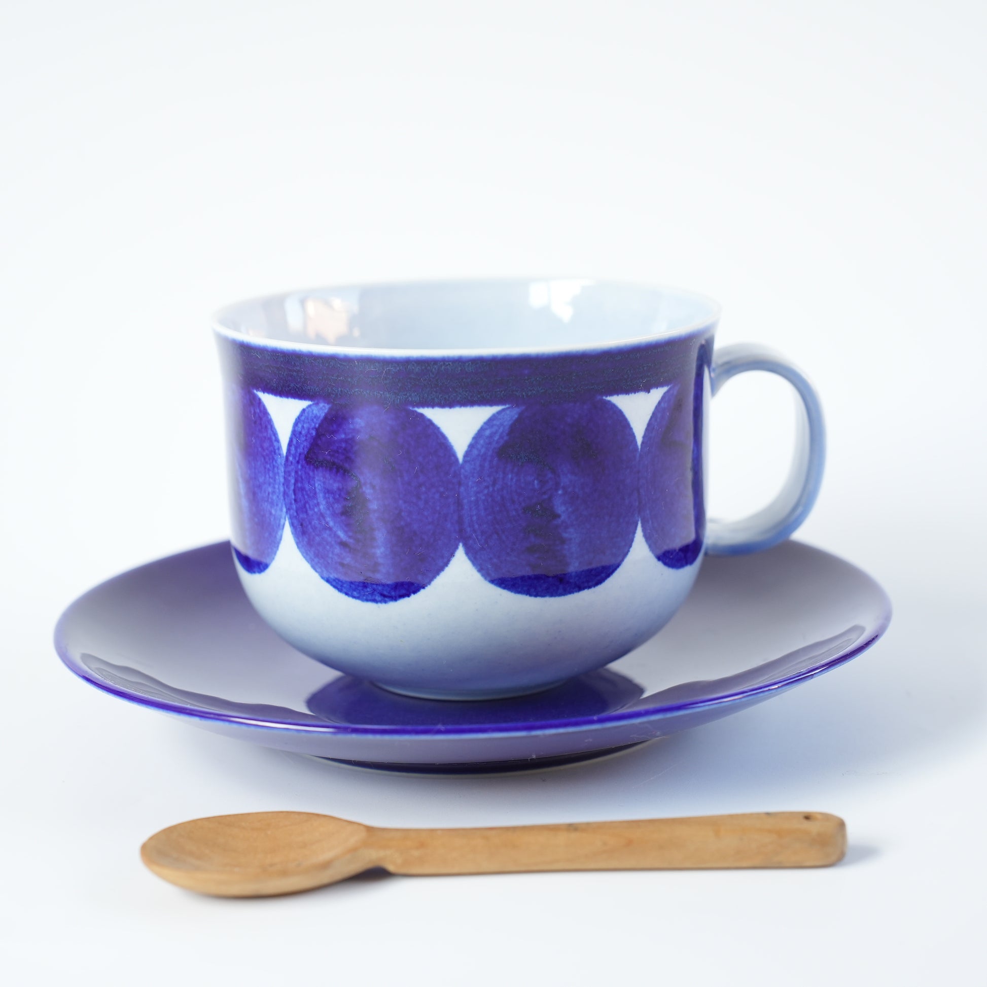 希少 リサ・ラーソン（Lisa Larson）1996年製 Kスタジオ 直筆サイン ハンドペイントカップ - Keramik Studion Gustavsberg - 北欧食器タックショミュッケ