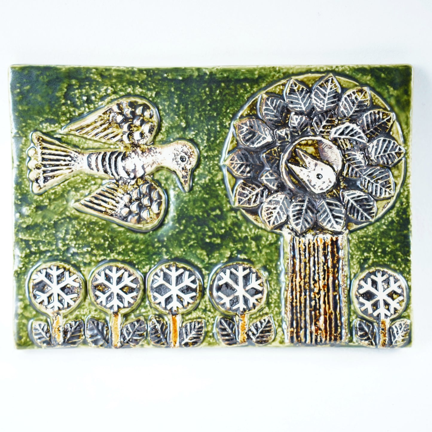 希少 リサ・ラーソン（Lisa Larson）鳥の陶板