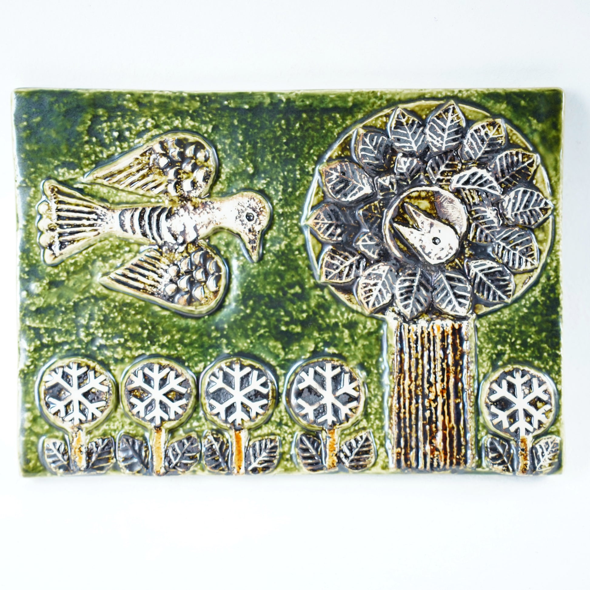 希少 リサ・ラーソン（Lisa Larson）鳥の陶板