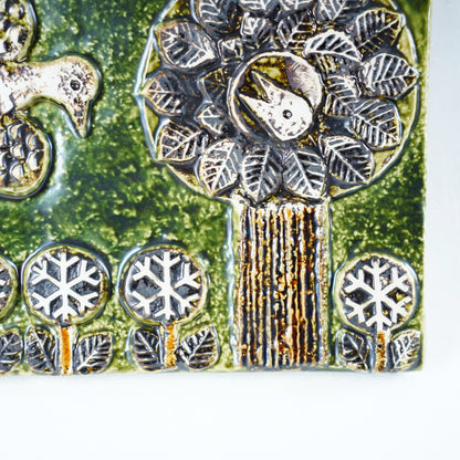 希少 リサ・ラーソン（Lisa Larson）鳥の陶板 - 4