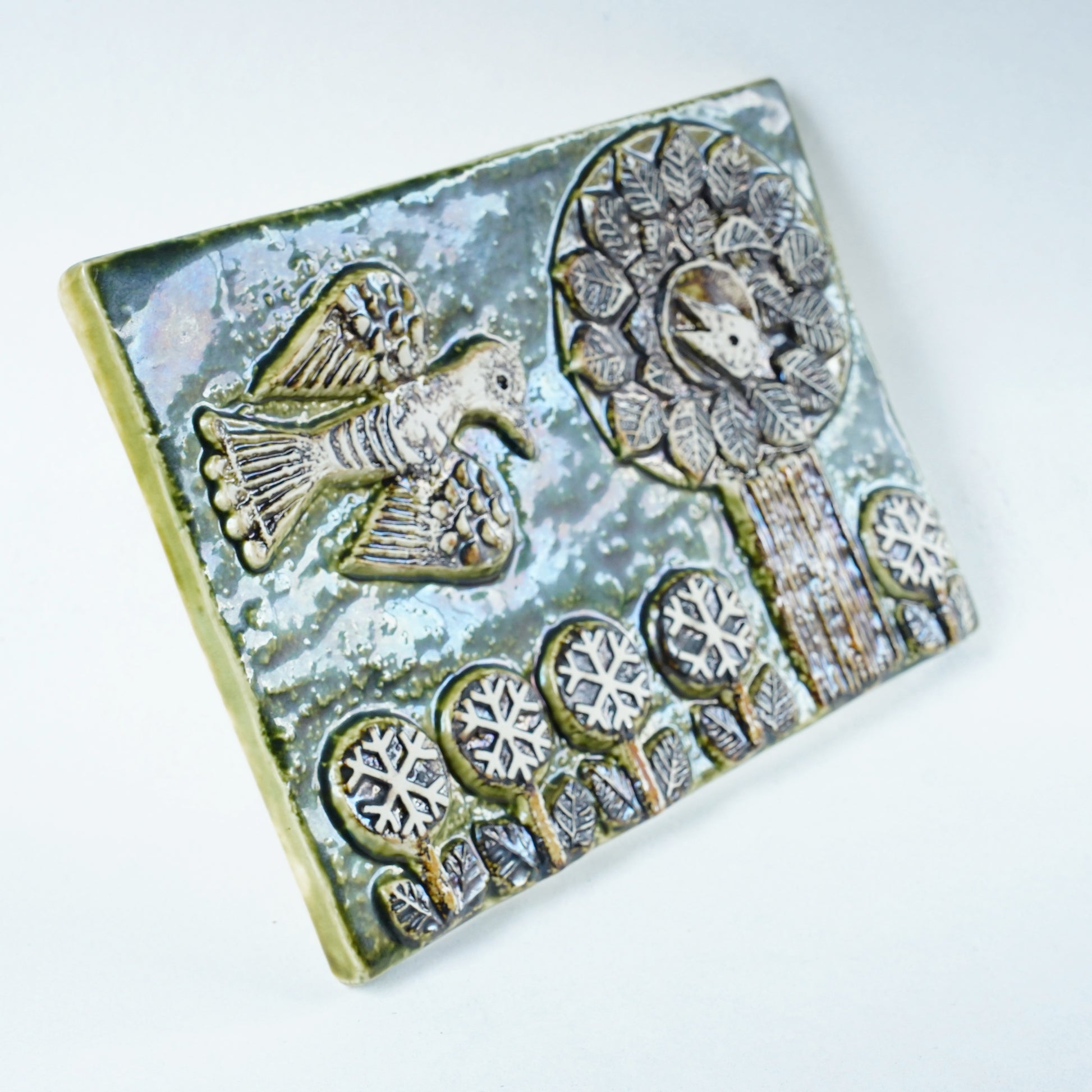 希少 リサ・ラーソン（Lisa Larson）鳥の陶板 - 6